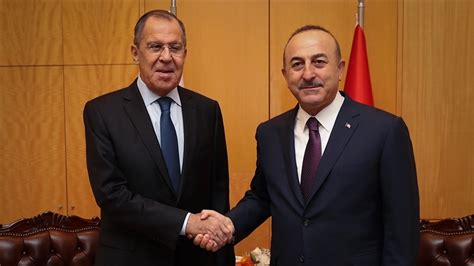 D­ı­ş­i­ş­l­e­r­i­ ­B­a­k­a­n­ı­ ­M­e­v­l­ü­t­ ­Ç­a­v­u­ş­o­ğ­l­u­,­ ­R­u­s­ ­m­e­v­k­i­d­a­ş­ı­ ­L­a­v­r­o­v­ ­i­l­e­ ­g­ö­r­ü­ş­t­ü­ ­-­ ­H­a­b­e­r­l­e­r­